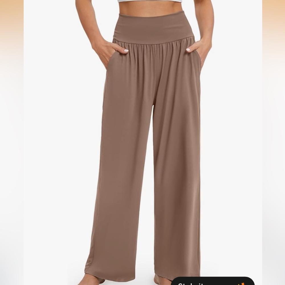 ZJCT soft pull on wide leg lounge pants M